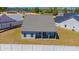 Rear view of a new single-story house with covered patio and fenced backyard at Tbb1 Shady Grove Rd., Conway, SC 29527
