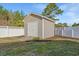 Convenient storage shed in fenced backyard at 574 Ramblewood Circle, Little River, SC 29566