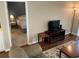Living room with view of bedroom and entertainment center at 616 River Oaks Dr. # 54F, Myrtle Beach, SC 29579