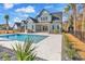 Stunning pool and patio area, perfect for outdoor entertaining at 204 Bouquets Green Way, Myrtle Beach, SC 29579