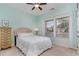 Light and airy bedroom with a queen-size bed and dresser at 794 Thistle Trail, Calabash, NC 28467