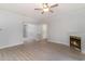 Living room with fireplace and wood-look flooring at 500 Willow Greens Dr. # B, Conway, SC 29526
