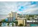 Aerial view of the resort and beach at 1105 S Ocean Blvd. # 1044, Myrtle Beach, SC 29577