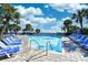 Stunning oceanfront pool with comfortable seating at 1105 S Ocean Blvd. # 1044, Myrtle Beach, SC 29577