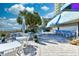 Outdoor patio with tables and chairs, ocean view at 1105 S Ocean Blvd. # 1044, Myrtle Beach, SC 29577