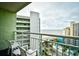 Balcony with ocean and building views at 1105 S Ocean Blvd. # 1044, Myrtle Beach, SC 29577