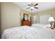 Guest bedroom with two twin beds and ceiling fan at 1009 World Tour Blvd. # 105, Myrtle Beach, SC 29579