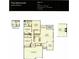 Floor plan of The Muirwood; 3 bed, 2 bath, 3 car garage at 6088 Zoe Way, Myrtle Beach, SC 29588