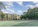 Community tennis courts nestled amongst trees at 601 Hillside Dr. N # 3906, North Myrtle Beach, SC 29582