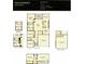 First floor plan showing a 2-car garage, kitchen, dining room, and bedrooms at 5050 Selene Ct., Myrtle Beach, SC 29588