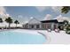 Community pool with adjacent clubhouse at 5054 Selene Ct., Myrtle Beach, SC 29588
