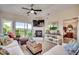 Relaxing living room featuring comfortable seating and a fireplace at 233 Banbury Ln. # 401, Little River, SC 29566