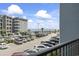 Oceanfront parking lot view from condo balcony at 5905 S Kings Highway # 219-B, Myrtle Beach, SC 29575