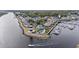 Aerial view of community near waterway and marina at 4755 Lightkeepers Way # 15-F, Little River, SC 29566