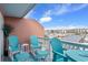 Balcony with water views and seating for relaxing at 4755 Lightkeepers Way # 15-F, Little River, SC 29566