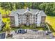 Aerial view of building and parking lot at 4870 Luster Leaf Circle # 401, Myrtle Beach, SC 29577