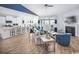 Open living space with kitchen, fireplace, and vaulted ceiling at Lot 725 Zoe Way, Myrtle Beach, SC 29588