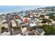 Aerial view showing home's location near the beach at 6001-1092 S Kings Hwy., Myrtle Beach, SC 29575