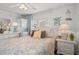 Cozy bedroom with a double bed and beach decor at 6001-1092 S Kings Hwy., Myrtle Beach, SC 29575