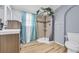 Updated bathroom with a walk-in shower and modern fixtures at 8586 Edgewood Dr., Myrtle Beach, SC 29588