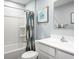 Clean bathroom with white vanity and a shower/tub combo at 1092 Oak Meadow Dr., Conway, SC 29526