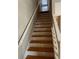 Wooden stairs leading to upper level at 610 14Th Ave. S # 181, Surfside Beach, SC 29575