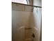 Shower stall with peeling wallpaper and dated fixtures at 610 14Th Ave. S # 181, Surfside Beach, SC 29575