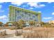 Oceanfront high rise building with many balconies and a beachfront location at 1105 Ocean Blvd. S # 412, Myrtle Beach, SC 29577
