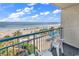 Oceanfront balcony with chairs and beach views at 1105 Ocean Blvd. S # 412, Myrtle Beach, SC 29577