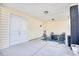 Covered patio with additional storage space at 911 Ocean Pines Ct., North Myrtle Beach, SC 29582