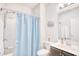 Clean bathroom, shower/tub combo, vanity with sink at 911 Ocean Pines Ct., North Myrtle Beach, SC 29582