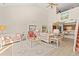Open living room with high ceilings and coastal decor at 215 Double Eagle Dr. # G-2, Myrtle Beach, SC 29575