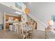 Dining area with glass top table and built-in hutch at 215 Double Eagle Dr. # G-2, Myrtle Beach, SC 29575