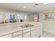 Kitchen with ocean view from breakfast bar at 2711 S Ocean Blvd. # 1915, North Myrtle Beach, SC 29582