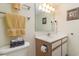 Clean bathroom with vanity and toilet at 2711 S Ocean Blvd. # 1915, North Myrtle Beach, SC 29582