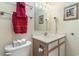 Bathroom vanity with sink and mirror at 2711 S Ocean Blvd. # 1915, North Myrtle Beach, SC 29582