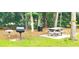 Community picnic area with a grill and a shaded table at 10166 Beach Dr. # 5306, Calabash, NC 28467