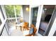 Relaxing screened porch with outdoor seating at 10166 Beach Dr. # 5306, Calabash, NC 28467