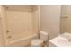 Bathroom with tub, toilet and vanity at 3681 Claypond Rd. # 3107, Myrtle Beach, SC 29579