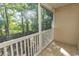 Screened porch overlooking a wooded backyard at 3681 Claypond Rd. # 3107, Myrtle Beach, SC 29579