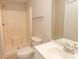 Clean bathroom with shower, toilet and vanity at 3681 Claypond Rd. # 3107, Myrtle Beach, SC 29579