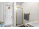 Bathroom features a shower stall and a vanity with a sink at 6001 - 5238 S Kings Hwy., Myrtle Beach, SC 29575