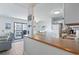 Open kitchen features a breakfast bar and modern appliances at 5905 S Kings Highway # 416-B, Myrtle Beach, SC 29575