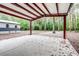 View of backyard from under covered parking at 7122 Cox Lake Dr., Mullins, SC 29574