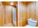Small bathroom with shower and toilet at 7122 Cox Lake Dr., Mullins, SC 29574