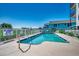 Smaller community pool with safety features at 415 N Ocean Blvd. # 302, Surfside Beach, SC 29575