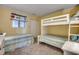Bedroom with twin and full bunk beds, great for  at 415 N Ocean Blvd. # 302, Surfside Beach, SC 29575