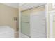 Clean bathroom featuring a shower/tub combo and tiled floor at 6001-1359 S Kings Hwy., Myrtle Beach, SC 29575