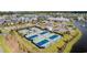 Well-maintained tennis and pickleball courts in community at 6438 Cascata Dr., Myrtle Beach, SC 29572