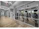 Modern gym with glass walls and up-to-date equipment at 6438 Cascata Dr., Myrtle Beach, SC 29572